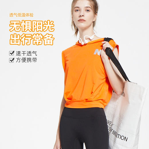 纳趣速干衣女夏薄款短袖半袖上衣马拉松运动跑步T恤广场健身操服 商品图1