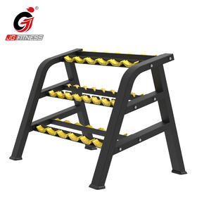 【塑形器械】1602A女士哑铃架三层商用家用哑铃架健身房器械易收纳摆放哑铃架