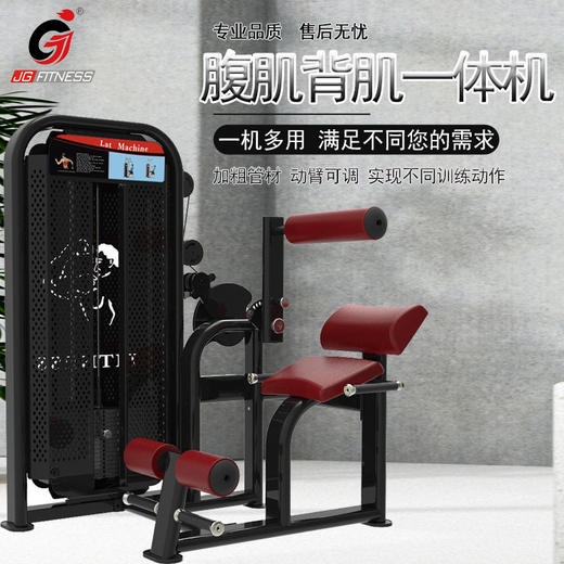 【塑形器械】6666腹肌背肌一体机多种功能商用腹背部肌肉力量器械健身房两用机 商品图0