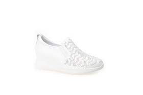 豪麟名鞋奥莱迪嘉女装牛皮革时尚休闲鞋DJXXO22WX211白色 原价1660元