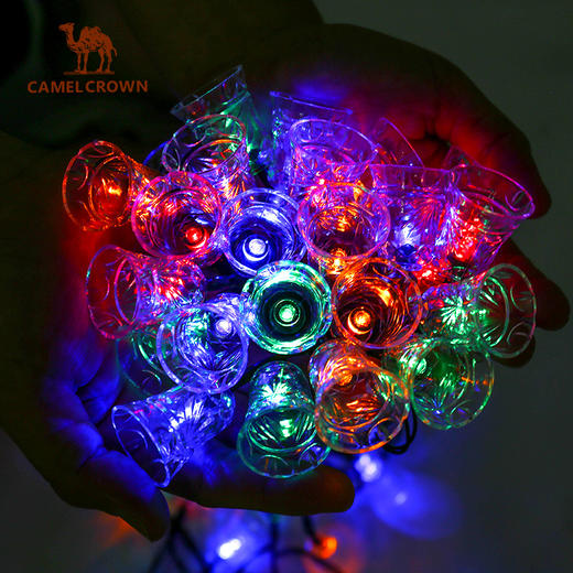 户外精致露营太阳能彩色氛围灯LED铃铛串帐篷天幕营地灯装饰灯 1J32265975 商品图1