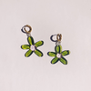 北京仓｜Ninfa-Flower-绿色花朵 耳环［葡萄牙设计师］ 商品缩略图0