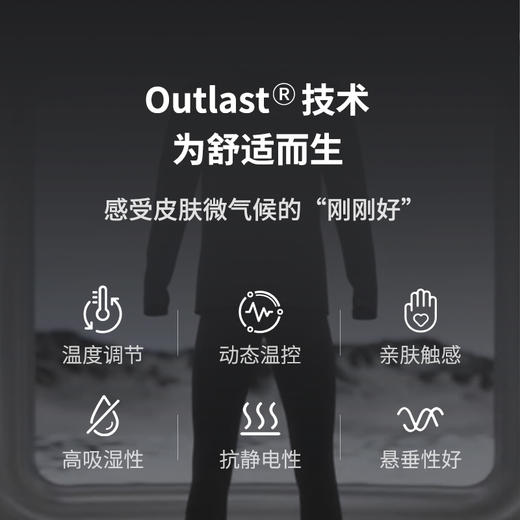 男款【OUTLAST 内着系列】挪客羊毛T恤户外保暖圆领长袖羊毛衫 商品图1