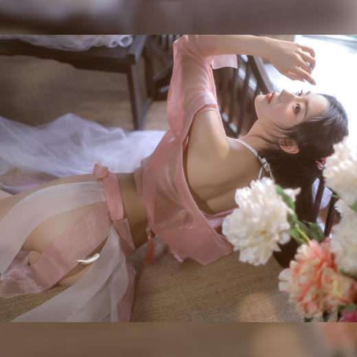 【莲花玉兔 相思流苏】霏慕 盈盈珍珠 流苏肚兜分片绑裙装 情趣内衣 商品图9