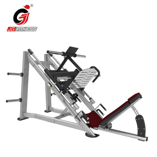 【塑形器械】6910倒蹬机商用两用健身房室内45度斜蹬哈克深蹲多种功能力量器械 商品图3