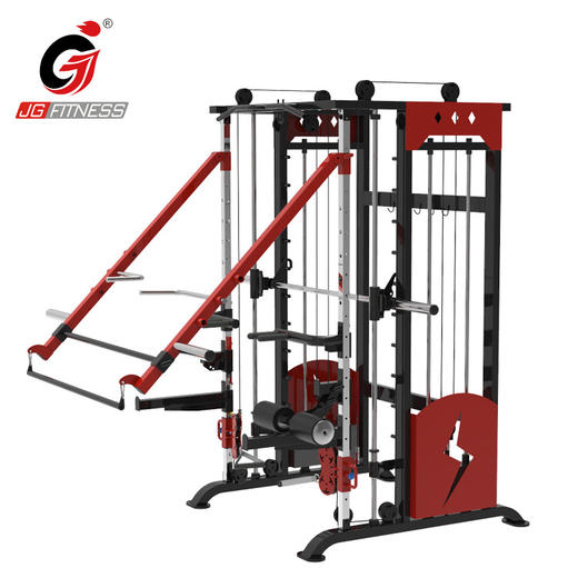 【塑形器械】综合史密斯训练器 健身房单位商用家用深蹲龙门架飞鸟健身器材 商品图3