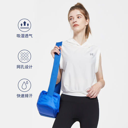 纳趣速干衣女夏薄款短袖半袖上衣马拉松运动跑步T恤广场健身操服 商品图2