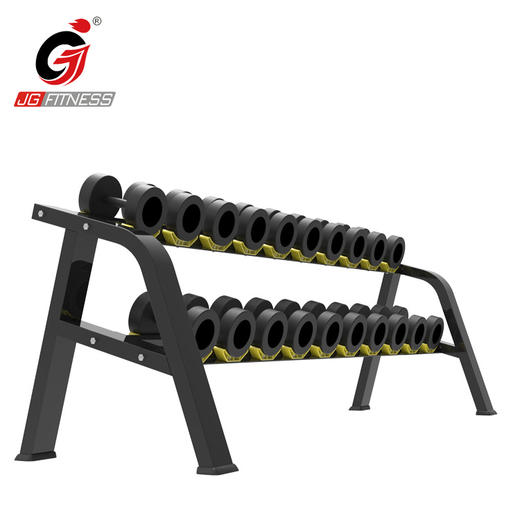 【塑形器械】1602二层哑铃架立式哑铃架托家用健身房商用收纳摆放哑铃放置架 商品图0