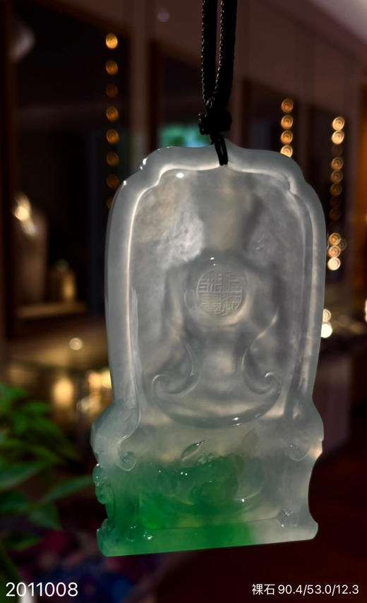 玻璃飘翠文殊菩萨裸石【2011008】具体价格微信咨询 商品图7