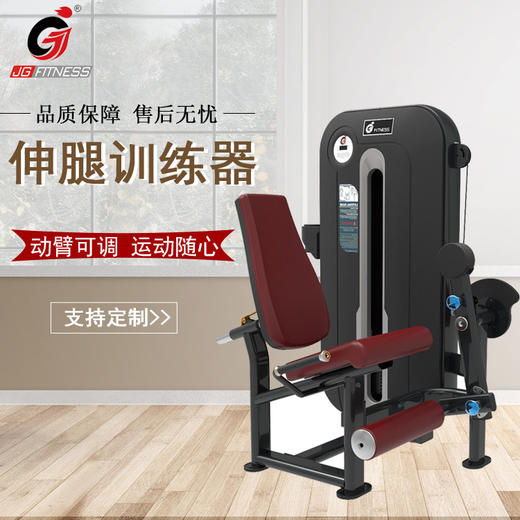 【塑形器械】E6827坐式伸腿训练器健身房商用室内力量器械坐姿伸曲腿腿部力量 商品图0