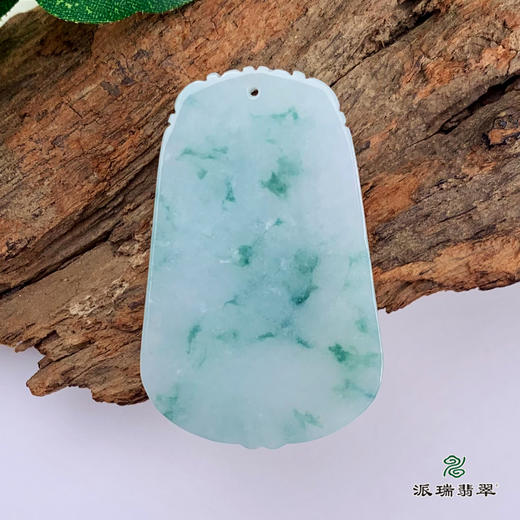 派瑞翡翠 翡翠挂件 糯种 飘花 商品图4