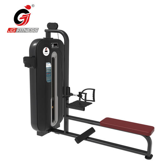 【塑形器械】E6806低拉背商用健身房力量器械坐式划船硬拉坐式低拉划船训练器 商品图3