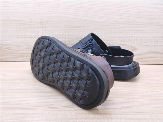 2022豪行夏季新款男鞋正品牛皮休闲舒适透气平底男凉鞋12255535 商品图5