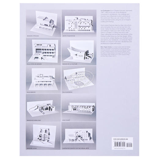 预售 【中商原版】法国建筑师勒·柯布西耶的纸模合集 英文原版 Le Corbusier Paper Models 商品图1
