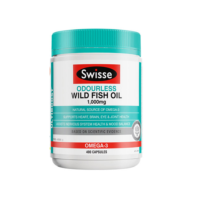 【跨境】Swisse野生深海鱼油400粒无腥高含量1000mg