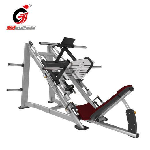 【塑形器械】6910倒蹬机商用两用健身房室内45度斜蹬哈克深蹲多种功能力量器械 商品图4