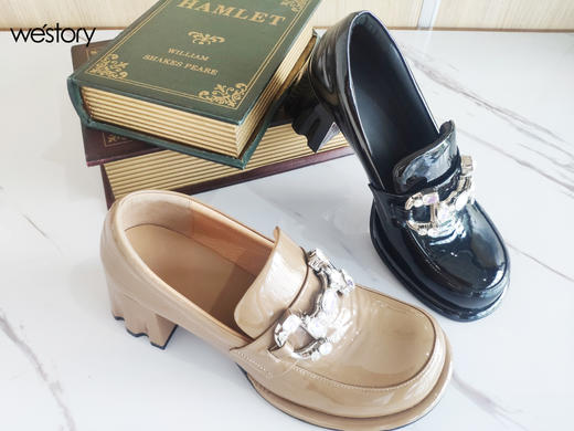 Westory22年早秋新款通勤百搭玛丽珍深口乐福鞋72821 商品图1