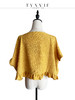 TYNVIE 花边装饰斗篷式短上衣-黄色 商品缩略图3