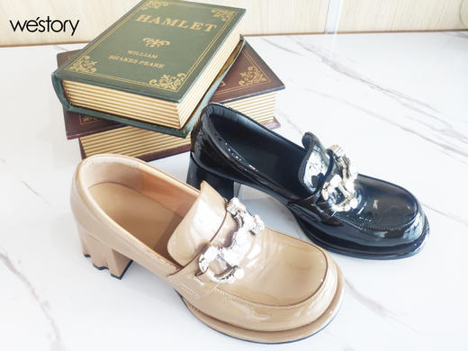 Westory22年早秋新款通勤百搭玛丽珍深口乐福鞋72821 商品图2