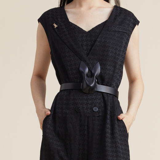 谜底2022夏季新款简约帅气立体兔子带头牛皮腰带女222MQ0934 商品图3