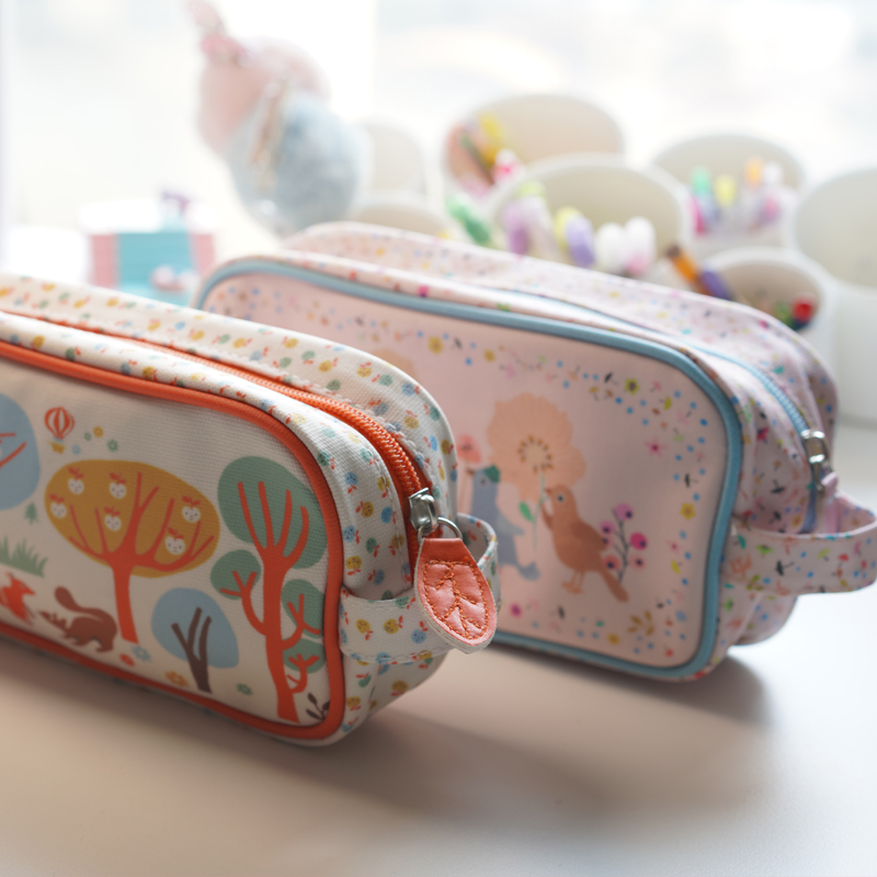 DJECO高颜值大容量笔袋/化妆刷等多功能包