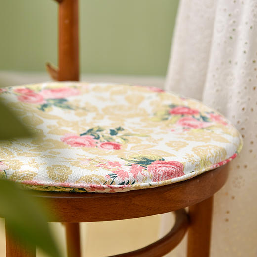 玫瑰花园系列圆形椅垫 商品图1