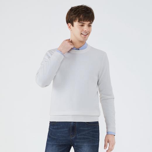 【限时秒杀】含羊毛柒牌毛衫男秋冬季圆领可机洗针织衫123Y70140	 商品图3