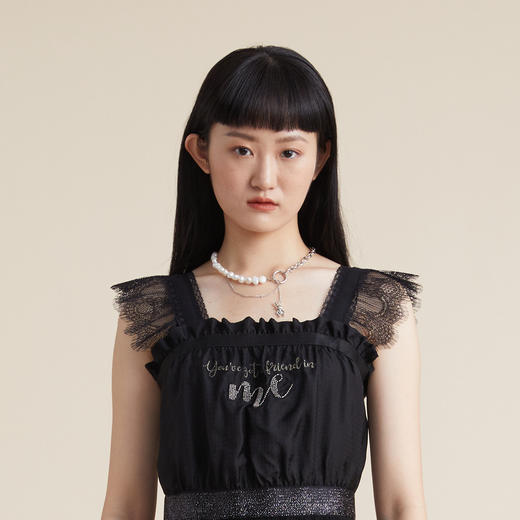 谜底2022夏季新款小从设计兔子吊坠珍珠配饰项链女222MQ0905 商品图1