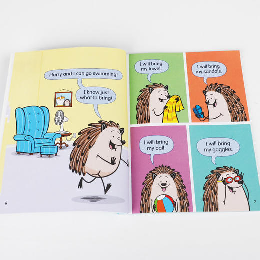 英文原版进口Hello, Hedgehog! 你好刺猬系列4本 学乐出版10-14岁中小学生英语课外阅读读物趣味性幽默搞笑桥梁章节漫画书平装正版 商品图1