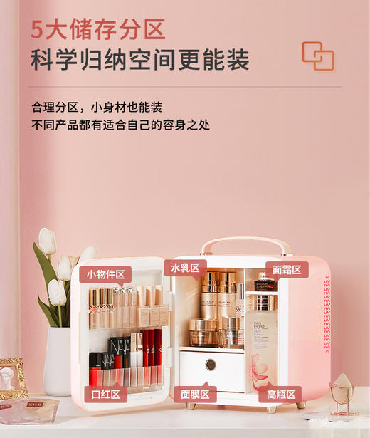 【限时折扣】GEVILAN歌岚化妆护肤品冷藏美妆小冰箱 商品图3