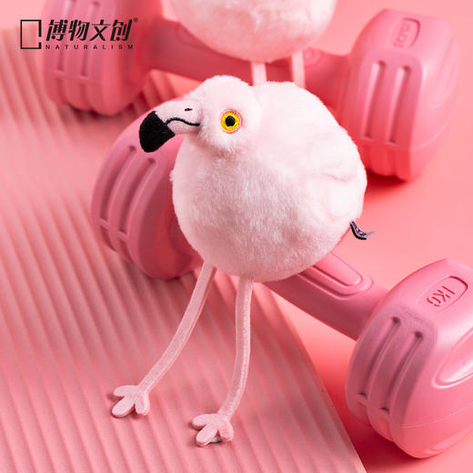 博物文创 |小圆宝系列合集 北极兔虎鲸猫头鹰坡鹿长臂猿太阳鸟挂饰毛绒公仔玩偶 商品图9