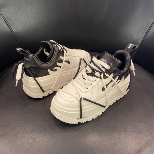 LFGJ 15101 渐变拼色厚底老爹鞋增高运动休闲鞋女鞋潮 商品图4