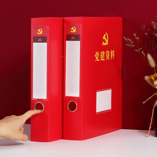 齐心 A0055 党建系列 档案盒 A4 55mm 商品图4