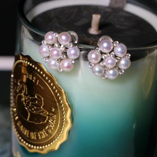 【下单3-4个工作日发】甄珠贝 极光淡水4-5mm 通体925银 凯特王妃同款 商品图5