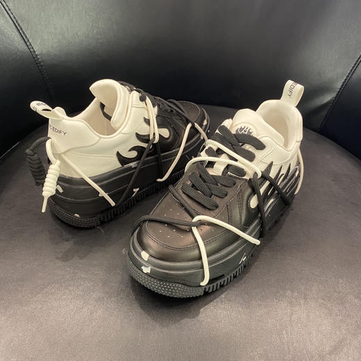 LFGJ 15101 渐变拼色厚底老爹鞋增高运动休闲鞋女鞋潮 商品图1