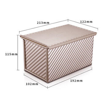 学厨吐司盒 450g低糖土司面包烤盘带盖  蛋糕吐司盒子模具 烘焙工具 商品图2