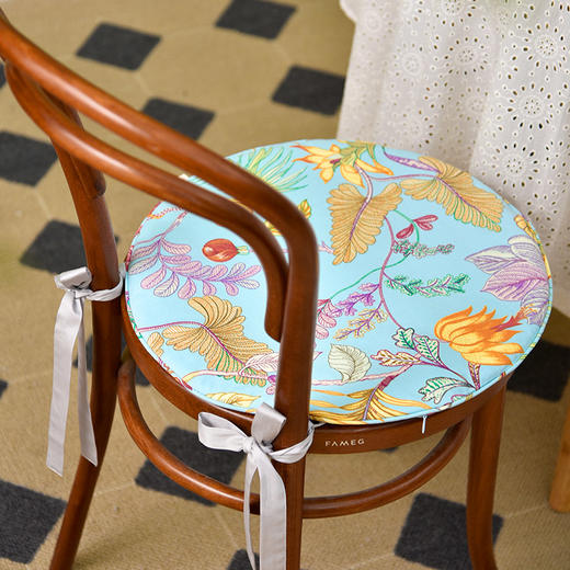 莫利斯圆形椅垫舒适柔软椅垫 商品图1