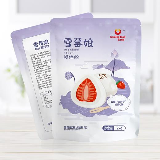 2kg新博明 雪媚娘预拌粉 免蒸大福糕点粉 雪莓娘皮材料 商品图3