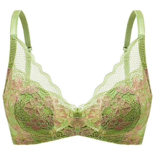 中国玛雅咔乳胶兔耳杯软钢圈蕾丝文胸 商品图5