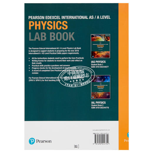【中商原版】Edexcel International A Level Physics Lab Book 培生爱德思Alevel国际考试物理实验书 英文原版进口教材 商品图8
