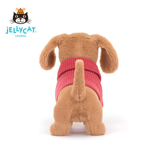 Jellycat 粉色毛线衫腊肠犬 商品图5