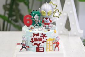 【生日蛋糕】奥特曼款（翻糖刻字3个以内请备注）