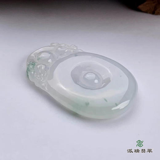 派瑞翡翠 翡翠挂件 糯种 飘花 商品图4