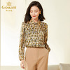 乔万尼长袖衬衫女新款小众设计感复古几何上衣EF3C875 商品缩略图3
