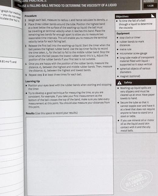【中商原版】Edexcel International A Level Physics Lab Book 培生爱德思Alevel国际考试物理实验书 英文原版进口教材 商品图6