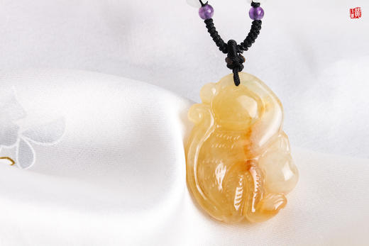 【金猴献瑞】天然黄翡翠吊坠  配精美挂绳 商品图4