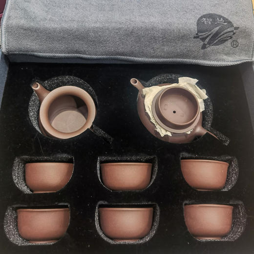 宜兴智慧水平壶紫砂套组 商品图2
