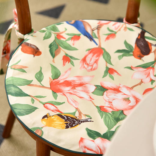 花与鸟圆形座椅垫久坐柔软 商品图1