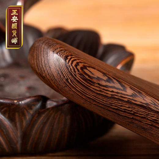 正安国货铺 三角雀穴位按摩器 鸡翅木檀木三叉经络刷按摩点穴棒 包邮 商品图1