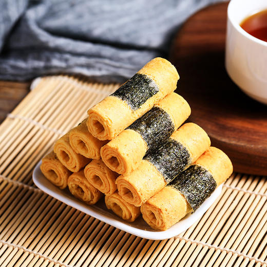 广州老字号广御园食品紫菜肉松蛋卷仔120g*2 商品图2